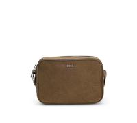 BOSS Bolso bandolera en ante con monograma grabado - StyleNew Crosstown_SM_EW, 50558121 Beige pcs.