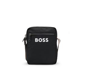 BOSS Bolso bandolera en tejido estructurado con logo en relieve - StyleCatch_3.0_NS_Zip, 50511961 Negro pcs.