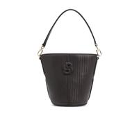 BOSS Bolso bucket con efecto tejido y monograma Double B - StyleAnett BUCKET W, 50563195 Marrón oscuro pcs.
