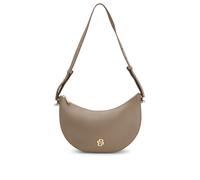 BOSS Bolso cruzado de piel granulada con monograma Double B - StyleBOSS BEYOND Halfmoon, 50547705 Beige pcs.