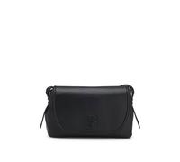 BOSS Bolso cruzado de piel sintética granulada con monograma Double B - StyleAnett Flap Crossbody, 50567599 Negro pcs.