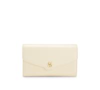BOSS Bolso de mano de piel con monograma Double B metálico - StyleBOSS BEYOND Clutch S, 50574786 Amarillo claro pcs.