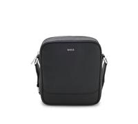 BOSS Bolso mensajero con estampado de monograma en tamaño mini - StyleNorthon_M_NS zip, 50573440 Negro pcs.