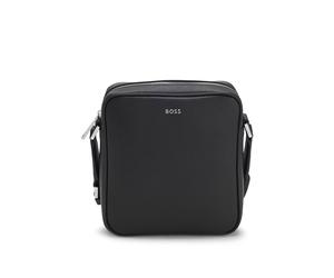 BOSS Bolso mensajero con letras del logo en tono plateado - StyleNorthon_NS zip, 50567390 Negro pcs.