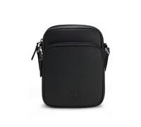 BOSS Bolso mensajero de piel italiana con monograma Double B - StyleB_Icon_L_NS Zip, 50558857 Negro pcs.
