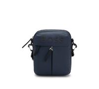 BOSS Bolso mensajero de piel sintética con logo tonal - StyleStormy_NS_Zip, 50516893 Azul oscuro pcs.