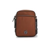 BOSS Bolso mensajero de sarga con monograma Double B - StyleB_Icon_NS Crossb, 50523462 Marrón pcs.
