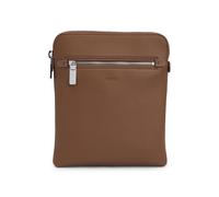 BOSS Bolso tipo sobre en piel italiana con logo grabado - StyleNew Crosstown_Envel., 50529289 Marrón pcs.