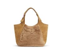 BOSS Bolso tote BOSS x Steiff de piel con parte delantera de lana con textura y pelo - StyleLenah BIGTote SF, 50554503 Beige pcs.