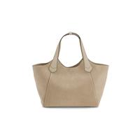 BOSS Bolso tote de ante con ribetes de piel con textura - StyleLenah New Tote SU, 50564663 Beige claro pcs.