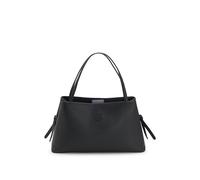 BOSS Bolso tote de piel sintética granulada con monograma Double B - StyleAnett NewShape Tote, 50567597 Negro pcs.
