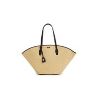 BOSS Bolso tote de rafia con apliques de piel - StyleNUMAH MAXI Tote RF, 50563844 Beige pcs.