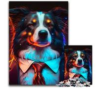 Boss Border Collie - Rompecabezas para Adultos 1000 Piezas, 50x75cm/19,68x29,52 Pulgadas