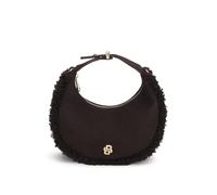 BOSS Bolso bandolera de media luna con apliques de pelo sintético - StyleBoss Beyond S HM SH, 50573189 Marrón oscuro pcs.