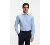 BOSS BOSS BY BECKHAM camisa slim fit con cuello en contraste - StyleH-DAVID-spread-C2_DB, 50573132 Azul 44