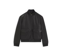 BOSS BOSS BY BECKHAM cazadora de piel con acabados de punto - StyleMason_DB, 50569133 Marrón oscuro 56
