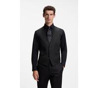 BOSS BOSS ONE Chaleco slim fit en sarga de lana virgen - StyleH-Huge-Vest-B1, 50469160 Negro 46