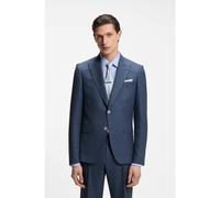 BOSS BOSS ONE Chaqueta de traje slim fit de lana, seda y lino - StyleH-Huge-B1-Peak-262, 50562604 Azul 98
