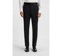 BOSS BOSS ONE Pantalones de esmoquin slim fit de sarga de lana virgen - StyleH-Genius-Tux-B1, 50469186 Negro 56