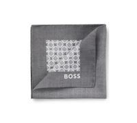BOSS BOSS ONE Pañuelo de bolsillo de seda con estampado digital - StyleH-POCKET SQ. ONE, 50556356 Gris estampado pcs.