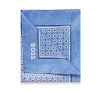BOSS BOSS ONE Pañuelo de bolsillo de seda con estampado digital y logo - StyleH-POCKET SQ. ONE, 50561707 Azul pcs.