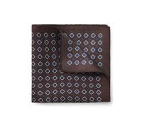 BOSS BOSS ONE Pañuelo de bolsillo de seda con motivo estampado - StyleH-POCKET SQ. ONE, 50572111 Marrón oscuro pcs.