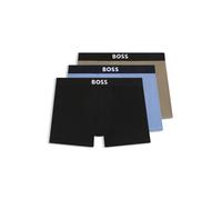 BOSS BOSS ONE paquete de tres calzoncillos bóxer con logotipo en la cinturilla - StyleBoxerBr 3P BOSS ONE, 50544272 Beige / Negro / Azul L