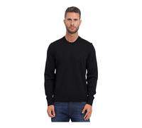 BOSS Jersey de lana merina con logo bordado - StyleH-Leno-L, 50571914 Negro XXXL