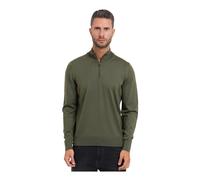 BOSS Jersey de lana merina con cuello con cremallera - StyleH-Ebenji, 50565499 Oliva S