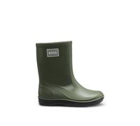 BOSS Botas de agua con insignia de logo de goma para niños - StyleJ52581/09B26, J52581 Verde oscuro 28