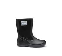 BOSS Botas de agua para niños con insignia de logo de goma - StyleJ52723/09B34, J52723 Negro 33