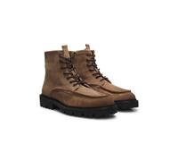 BOSS Botas de ante con cordones y cremallera lateral - StyleJulio_Halb_sdwx, 50573413 Beige 39