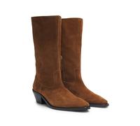 BOSS Botas de ante con tacón cubano - StyleNiara_Bootie50_SDZ, 50557662 Marrón 36