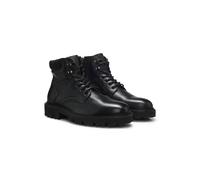 BOSS Botas de piel con cordones y cuello acolchado - StyleJulyo_Halb_grwl, 50573415 Negro 41