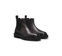BOSS Botas de piel granulada con paneles laterales elásticos - StyleJulyo_Cheb_gr, 50552573 Marrón oscuro 40