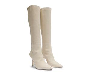 BOSS Botas hasta la rodilla de ante y piel - StyleCharlize_Boot90_PUSD, 50553013 Natural 40