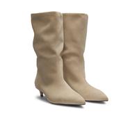 BOSS Botas tubo de ante con tacón bajo - StyleGracey_HaBoot35_SD, 50548575 Beige claro 36