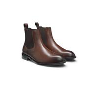 BOSS Botines Chelsea clásicos de piel cepillada - StyleTayil_Cheb_bu, 50552489 Marrón oscuro 42