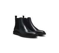 BOSS Botines Chelsea en piel de napa con detalle de rayas de la marca - StyleCalev_Cheb_ltfb, 50552527 Negro 46