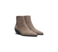 BOSS Botines de ante con tacón cubano - StyleNiara_ChBootie50_SD, 50548781 Marrón claro 41