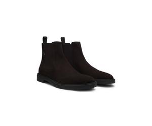 BOSS Botines de estilo Chelsea de ante con puntadas características - StyleCalev_Cheb_sdfb, 50552528 Marrón oscuro 40