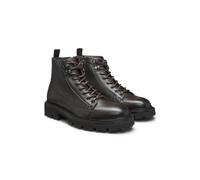 BOSS Botines de piel granulada con cordones de estilo montañero - StyleJulyo_Halb_grhk, 50552581 Marrón oscuro 41