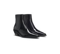 BOSS Botines de piel pulida con tacón cubano - StyleNiara_ChBootie50_AB, 50548766 Negro 42