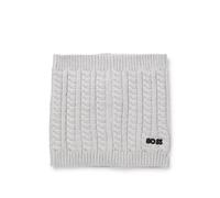 BOSS Braga para el cuello para niños de punto trenzado con logo bordado - StyleJ52698/A32T0, J52698 Gris claro 1