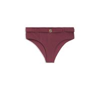 BOSS Braguita de bikini plisada y monograma Double B - StyleBRIEF_DOUBLE B, 50561326 Rojo oscuro L
