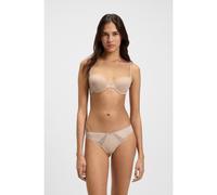 BOSS Braguitas de microfibra con apliques de encaje - StyleBRIEF_B.PURE, 50545054 Beige claro XXL