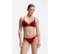 BOSS Braguitas de microfibra con encaje de peonía - StyleBRIEF_ PEONY LACE, 50545063 Rojo oscuro L