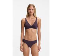 BOSS Braguitas de tiro bajo con placa dorada y monograma de encaje - StyleBRIEF_B LACE, 50566492 Púrpura oscuro L