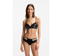 BOSS Braguitas de tiro bajo de encaje y malla - StyleHIPSTER_AURORA, 50566453 Negro XS