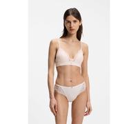 BOSS Bralette de encaje de gran calidad con detalles plisados de malla - StyleTRIANGLE_BLOSSOM, 50556193 Rosa claro M
